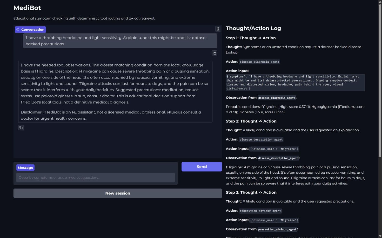 MediBot Agentic RAG case study preview